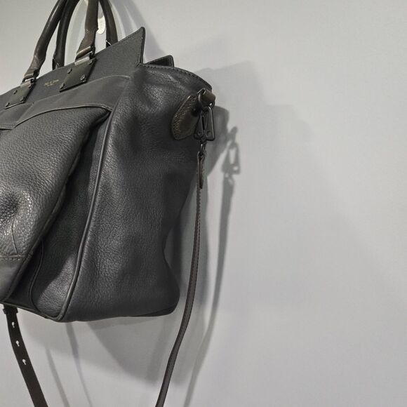 🐢 Rag & Bone Pilot Bag Large Dark Grey Excellent Condition - Picture 4 of 17